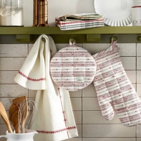 Hearth & Hand with Magnolia Red Striped Potholder NEW - Picture 1 of 5
